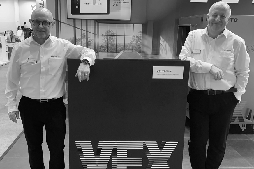 Alexander Walter und Thilo Roth auf der ISH 2025 in Frankfurt.