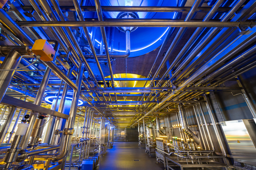 Bild 3 Alle Einbauteile, zum Beispiel die CO2-Erfassungsanlage mussten aus Edelstahl hergestellt werden – um optisch zu überzeugen und Reinigung und Korrosion standzuhalten.