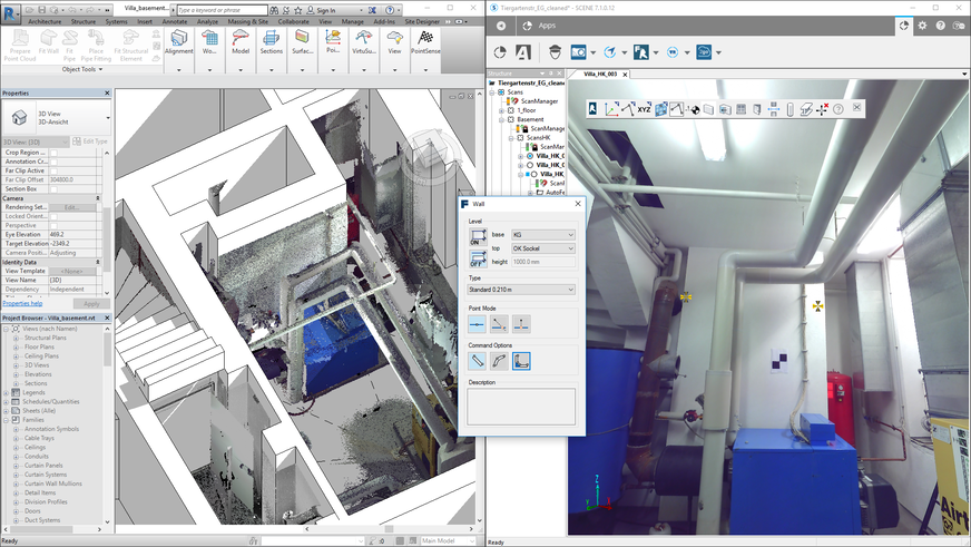 Bild 5 Mit dem 3D-Laserscanner erfasste 360°-Kugelpanoramen lassen sich vielfältig nutzen, beispielsweise für Arbeitsvorbereitungen, Mitarbeitereinweisungen …