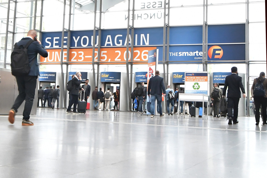 The smarter E Europe 2026 wird im kommenden Jahr von Dienstag, 23. Juni, bis Donnerstag, 25. Juni stattfinden.