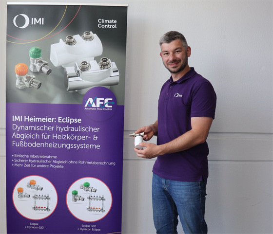 Martin Kleegraf, Trainer und Technischer Berater bei IMI Hydronic Engineering Deutschland GmbH, führt als Referent durch das Webinar „Schluss mit Mythen: statisch, dynamisch oder thermisch-adaptiver Abgleich?“.