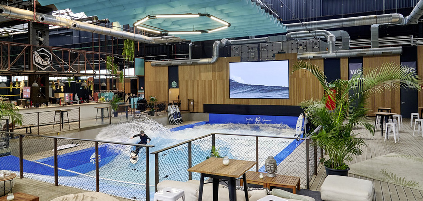 Bild 1 Die Event-Location RheinRiff wurde in die ehemalige Schmiedehalle auf dem Düsseldorfer Böhler-Gelände integriert.