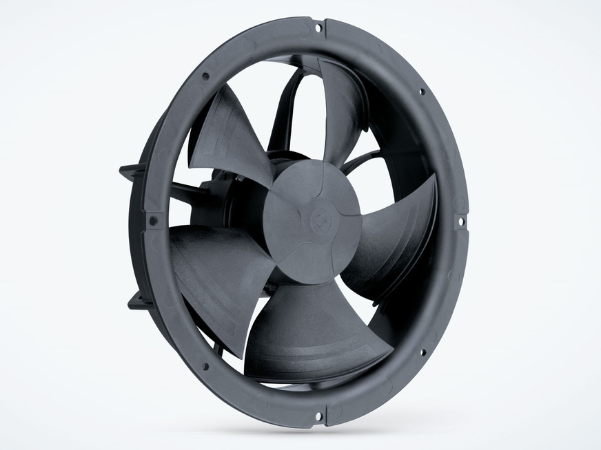 Bild 7 Der ESM-Motor arbeitet mit einem Wirkungsgrad von über 90 % bei nur 10 % der Leistungsaufnahme eines Spaltpolmotors und bietet optional die Möglichkeit einer bedarfsgerechten Drehzahlregelung.