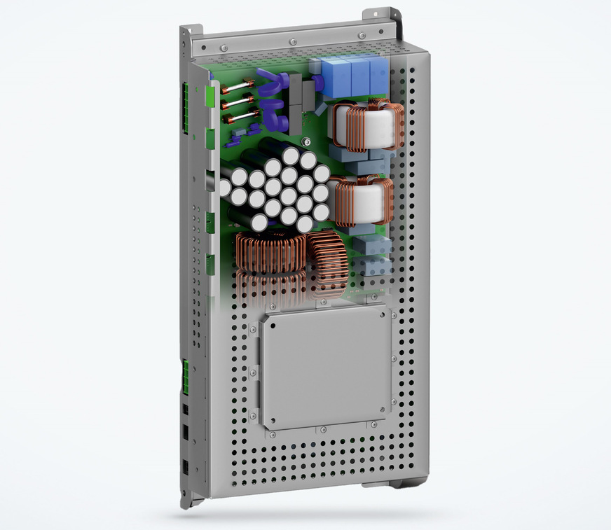 Bild 6 7,5-kW-Inverter-Elektronik für effiziente und geräuscharme Verdichterantriebe.