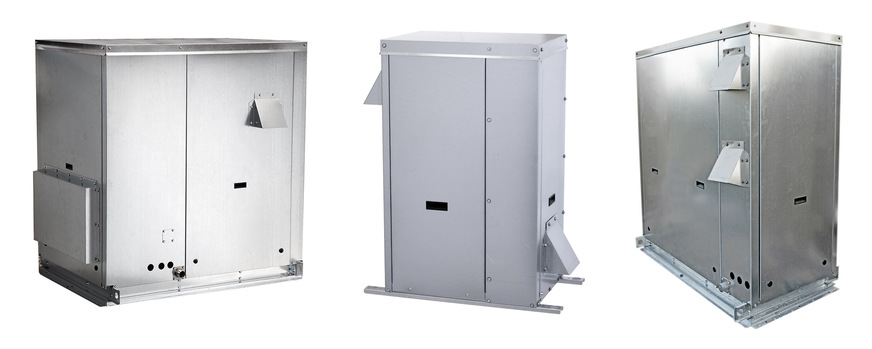 Kaut / DriSteem: Im wetterfesten Gehäuse: Der Gas-Dampfbefeuchter GTS-LX, der Elektroden-Dampfbefeuchter XTP-E und der Heizstabbefeuchter RTS-RX.