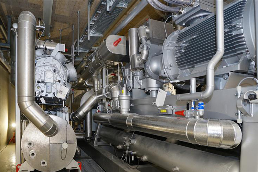 Großwärmepumpe der Stadtwerke Rosenheim.