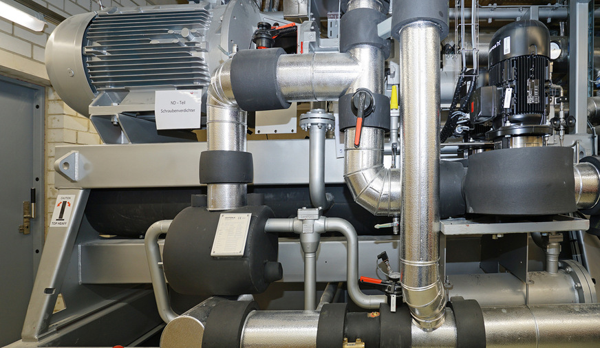 Großwärmepumpe der Stadtwerke Rosenheim.