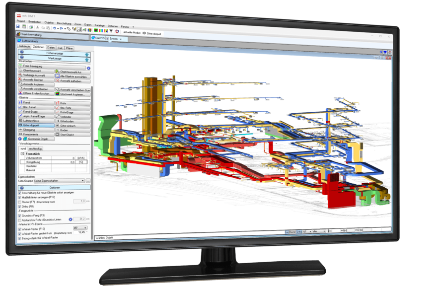 Heute: Die Planungssoftware mh-BIM kombiniert Konstruktion und Berechnung in einem Programm.