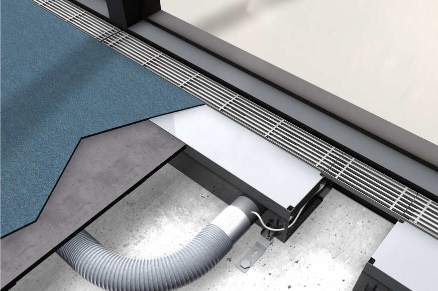 Kiefer Klimatechnik: Boden-Luftdurchlass Indulfloor.
