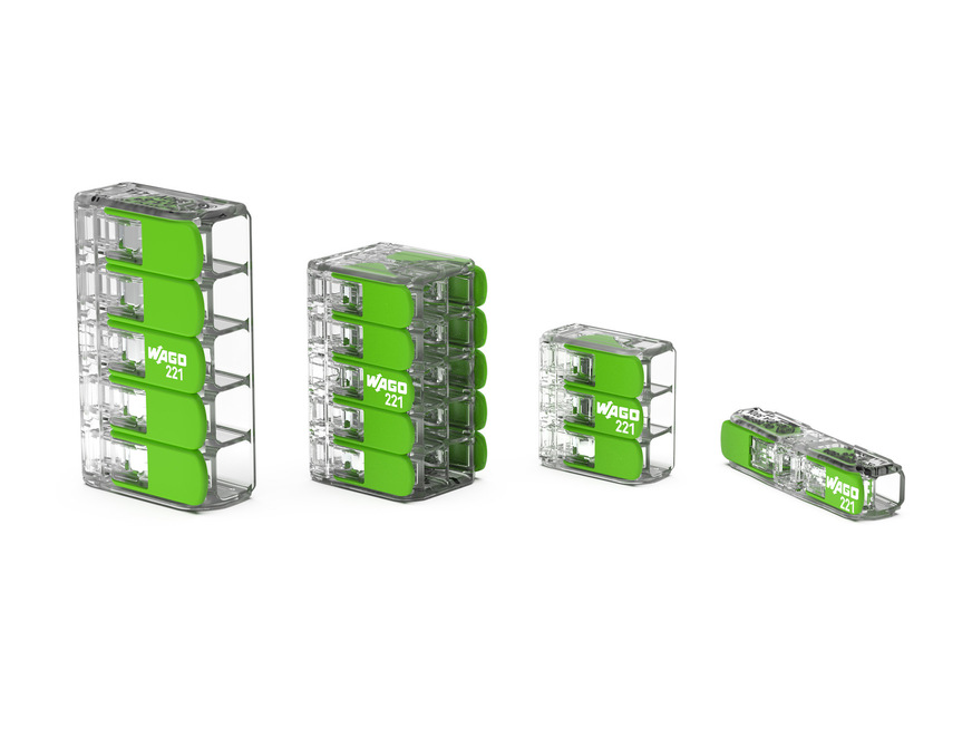 Wago: Verbindungsklemmen mit Hebeln Green Range.