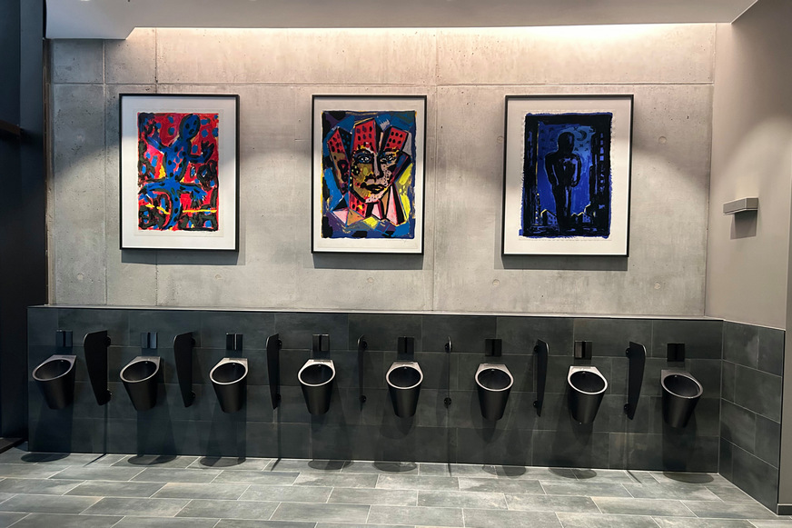 Urinale auf dem EUREF-Campus.