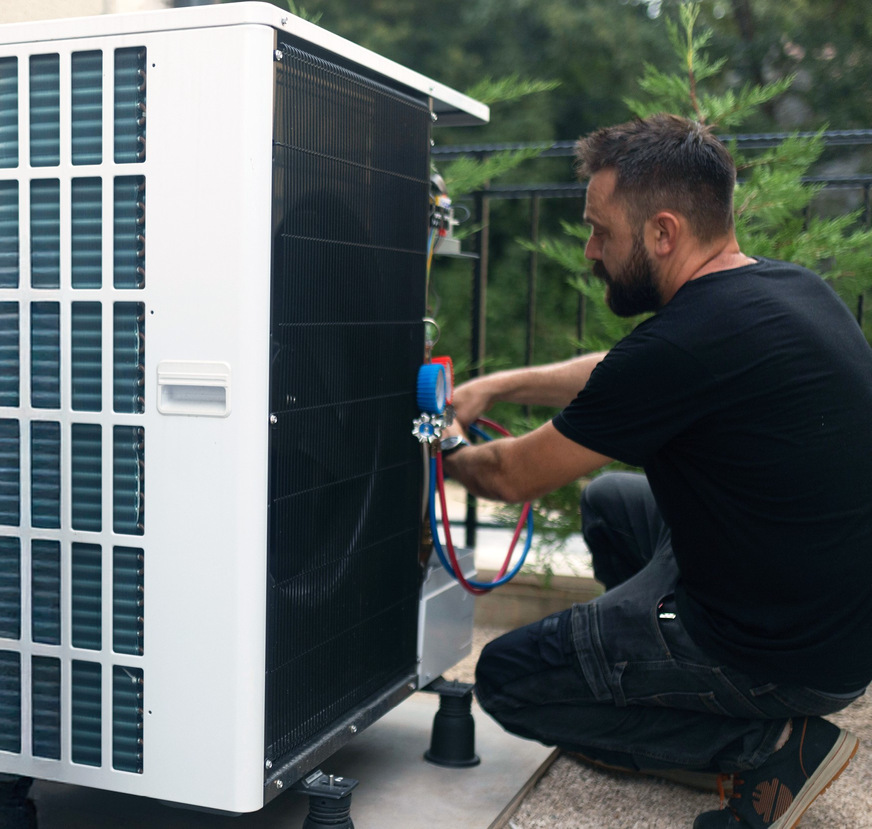 Mitsubishi Electric: Ecodan-R290-Monoblock-Wärmepumpe.