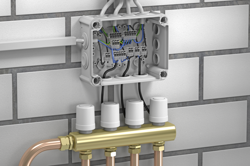 OBO: Universal-Hebelsteckklemmen.