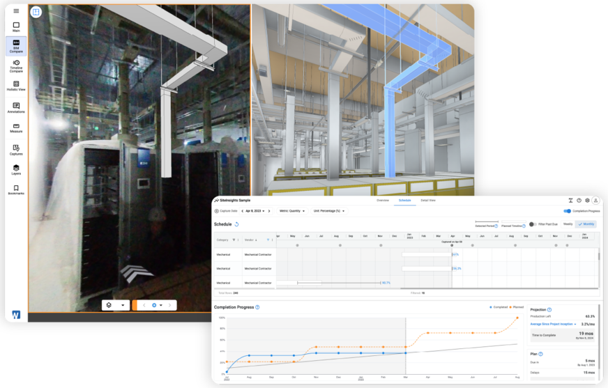 Bild 11 Die 360°-Kameradaten können auch den Baustellenfortschritt oder Montagefehler erfassen und auswerten.