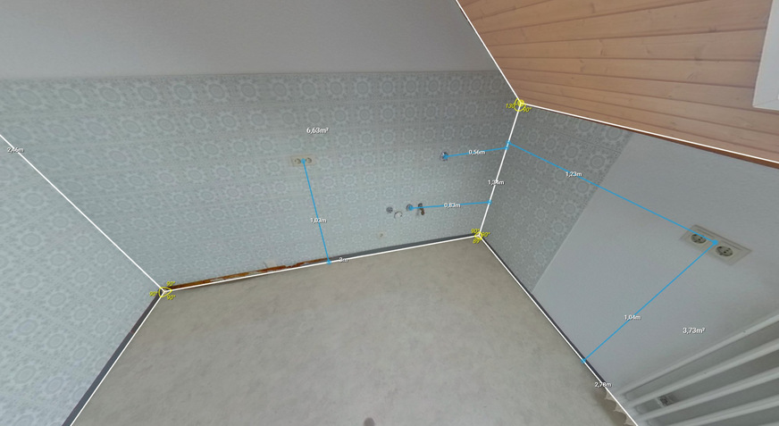 Bild 9 … 360°-Fotopanoramen mit einer Messfunktion für Längen oder Flächen.