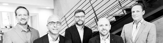 v.l.n.r.: Christian Waluga, Jürgen Frantzen, Javier Castell-Codesal, Gregor Meurers, Stephan Waluga.