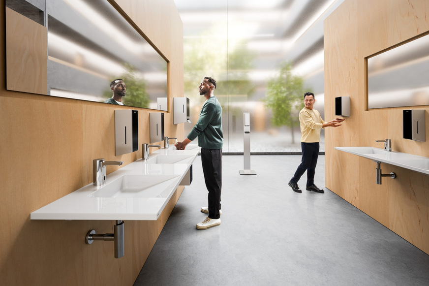 KWC Professional: Waschplatzlösung aus Mineralgranit.