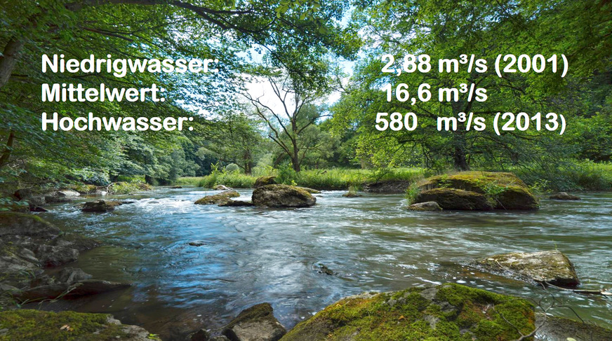 Bild 5 Potenzial der Weiße Elster für Flusswasserthermie bei Pegau.