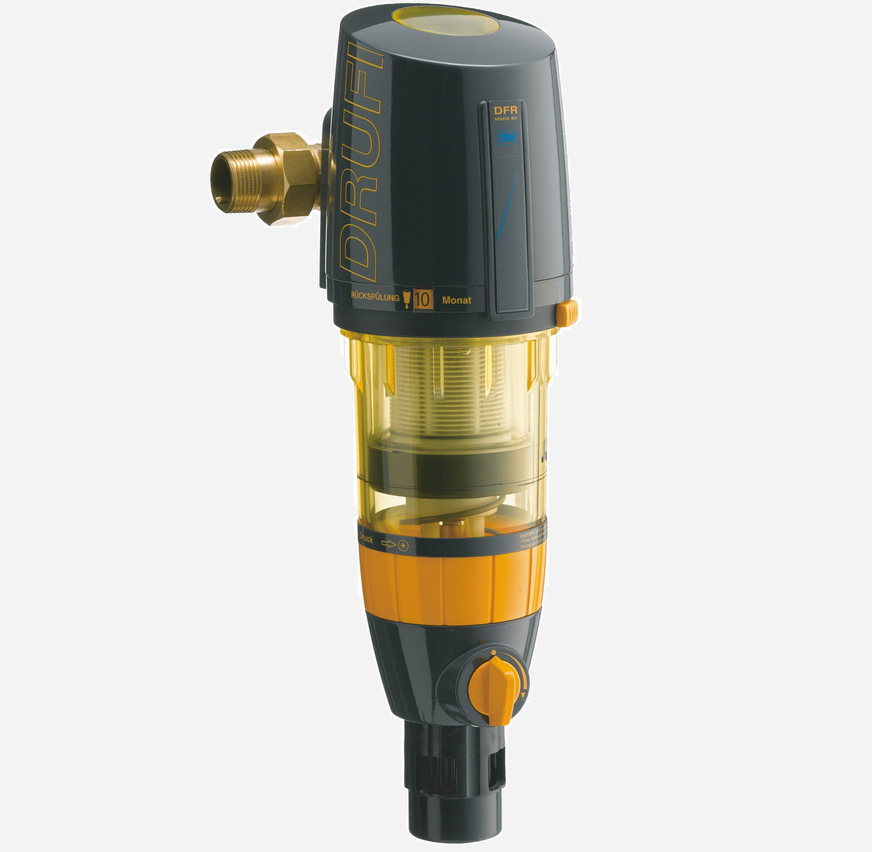 Bild 2 Drufi+ DFR/FR 2315: Filtration zum Schutz der Hausinstallation und Druckregelung.