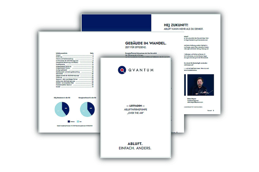 Der neue Qvantum-Leitfaden erklärt die Möglichkeiten der Abluftwärmepumpe.
