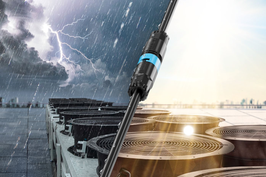 Bild 1 Intuitive Geräteanschlüsse: Wetterfeste Steckverbinder für HLK-Anlagen – ideal für Smart Buildings.