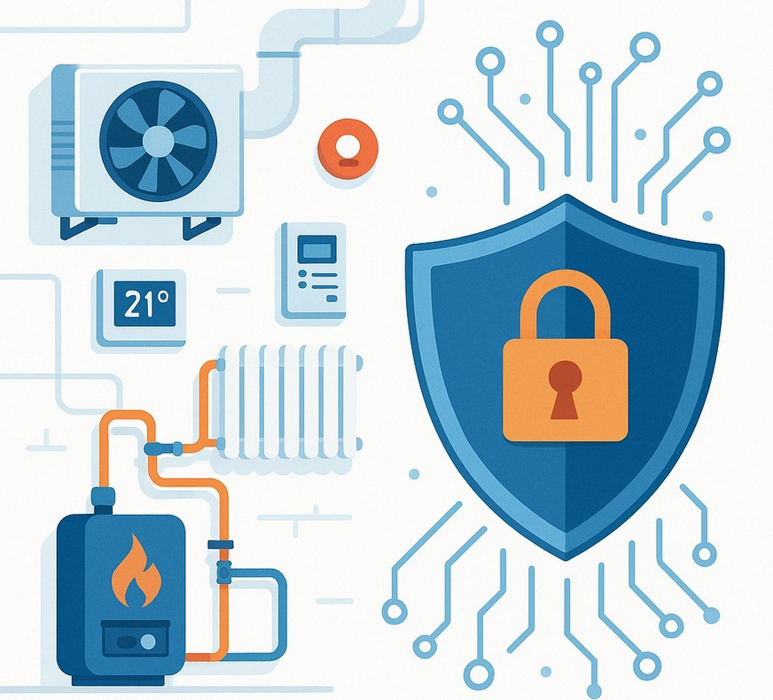 Bild 1 Mit der zunehmenden Vernetzung von TGA-Komponenten steigt auch das Risiko durch unbefugten Zugriff von außen, beispielsweise Hackerangriffe.