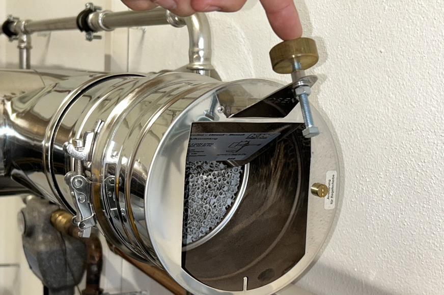 Raab: Zugbegrenzer Z 150 mit Filteraufsatz.