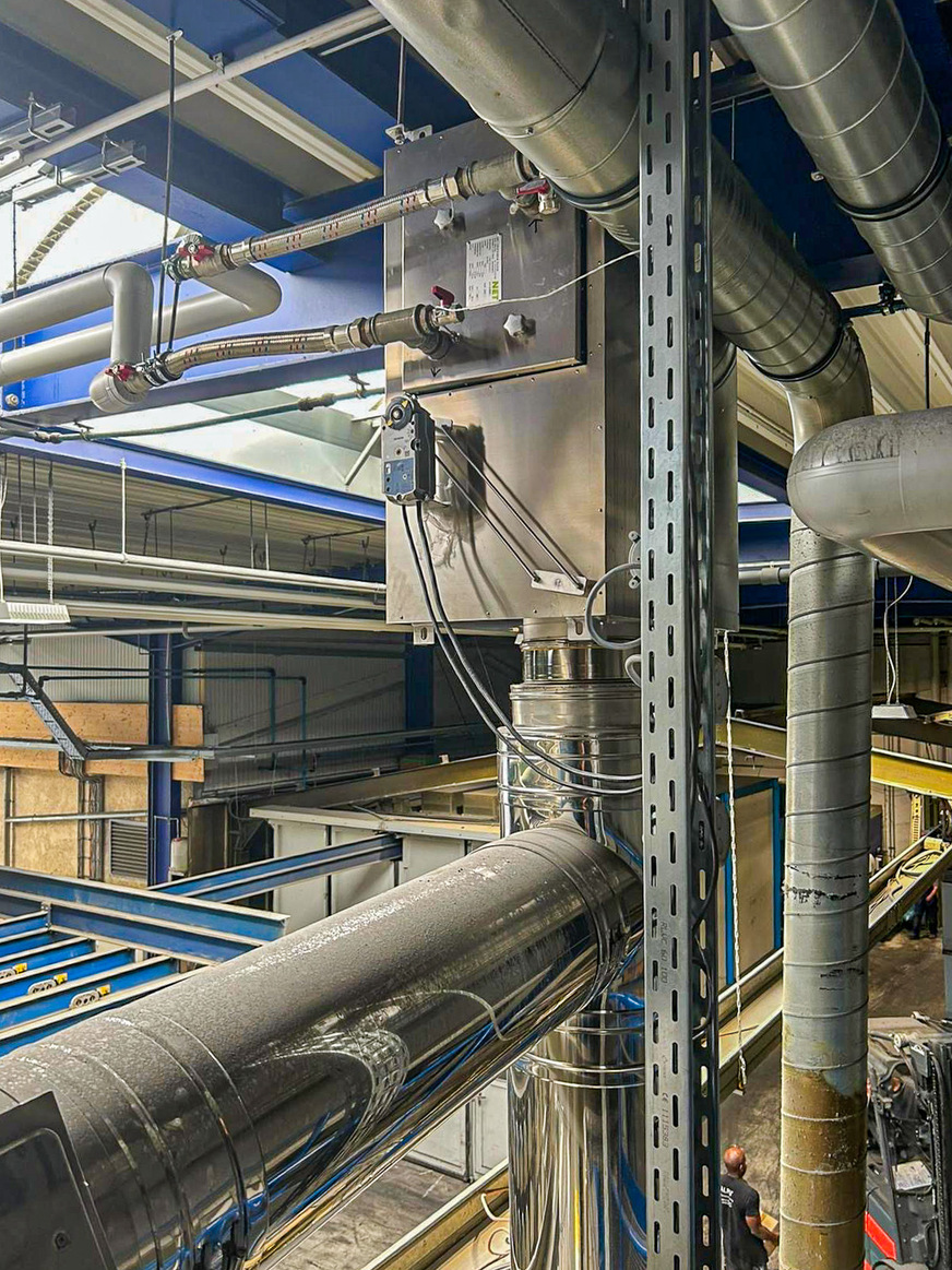 Kompakte Abmessungen mit hoher Leistung inklusive: Der NET-Abgaswärmetauscher vom Typ RB 250-5.6 V realisiert eine auskoppelbare Wärmeleistung von bis zur 25,4 kW.