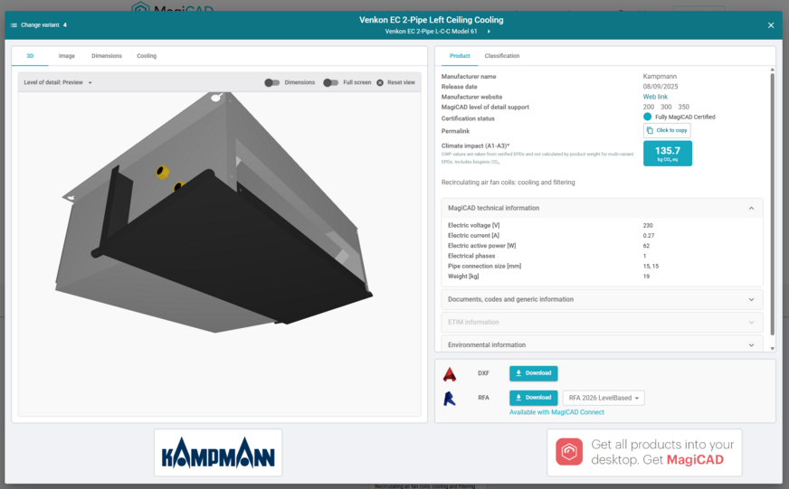 Bild 7 Von den Produktherstellern im CAD- oder BIM-Programm bereitgestellte Ökobilanzdaten vereinfachen eine umweltbewusste Projektplanung.