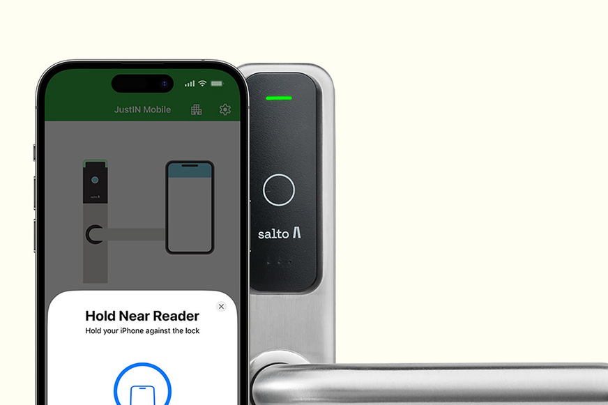 Salto: NFC-basiertes digitales Schließen mit iOS-Geräten.