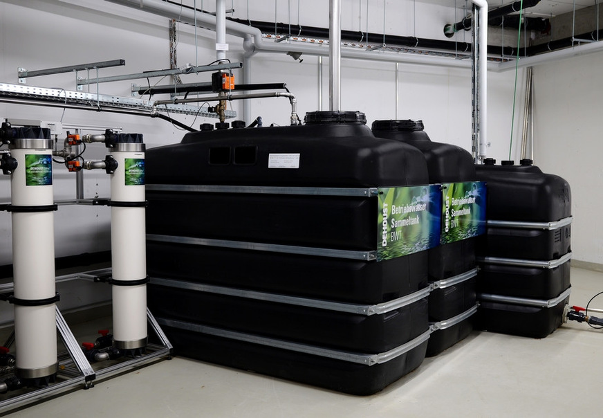 Die GWtec 340-Anlage von Dehoust läuft in Aubuckel mit einer Aufbereitungsleistung von 15.000 l/Tag.