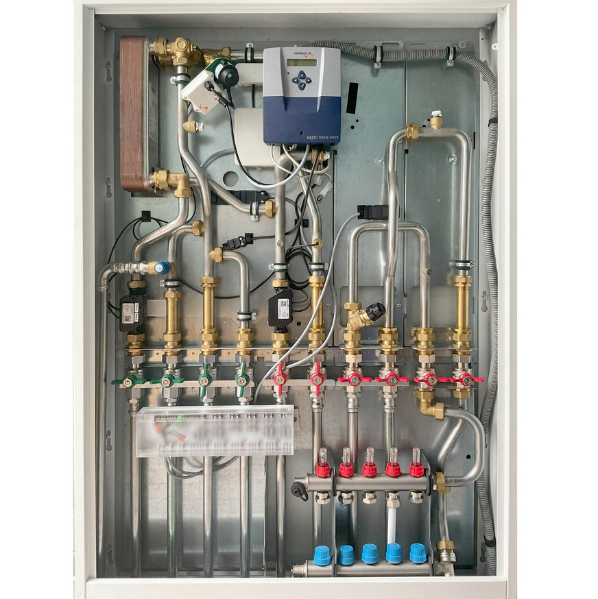 varmeco: Wohnungsstation Vario fresh-flat.