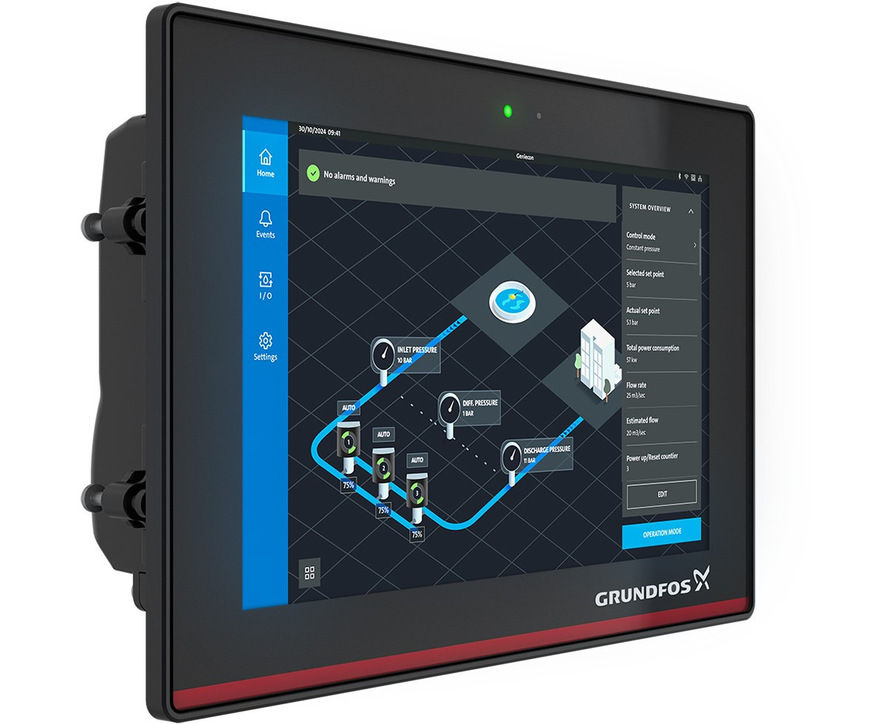 Grundfos: Mehrpumpen-Steuerung Geniecon.