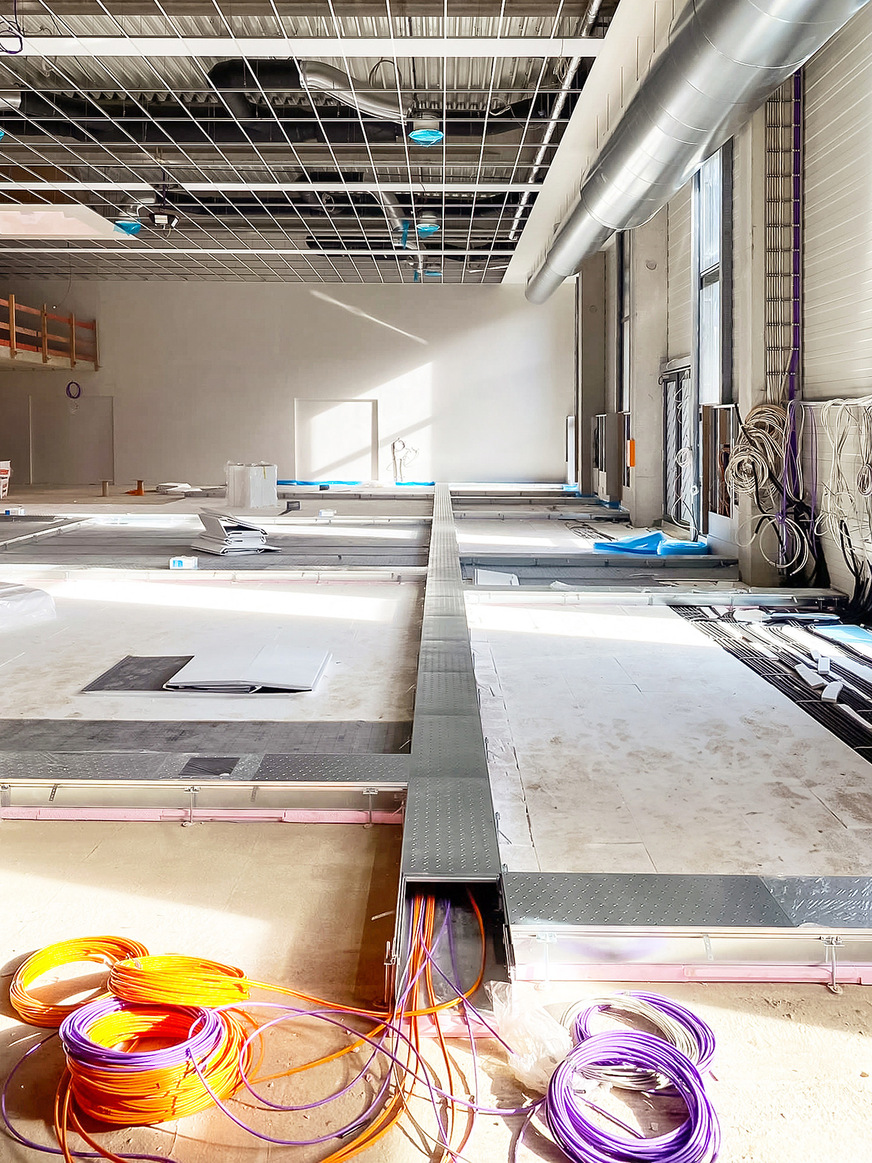 Bild 6 Bodeninstallationssysteme sind ein technisch anspruchsvolles Element mit vielen Vorteilen bei der Nutzung von Gebäuden.