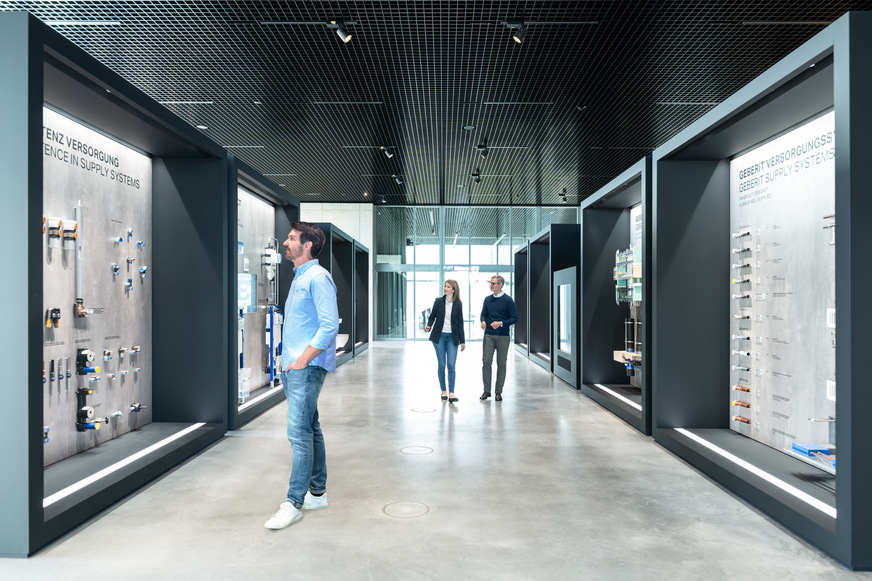 Räumlich beinhaltet der Geberit Campus zwei Ausstellungen auf insgesamt knapp 1000 m2.