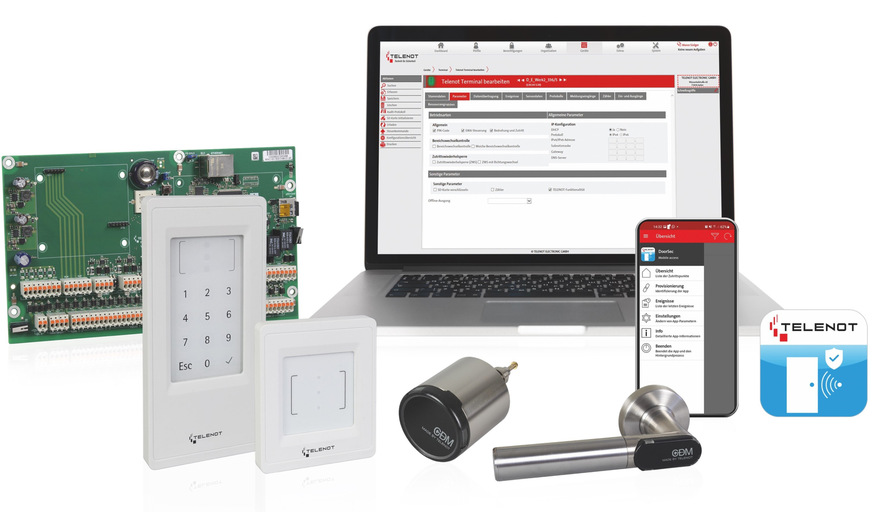 Telenot: Zutrittskontrollsystems hilock 5000 ZK.