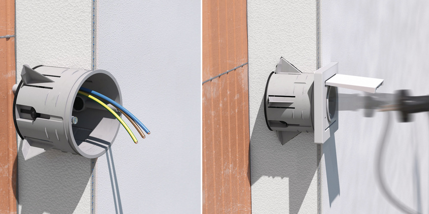 Kaiser: Geräte-Verbindungsdose Econ Styro55.