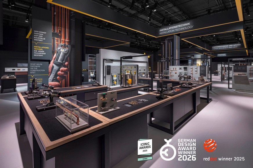 Der Viega Messestand wurde mehrfach ausgezeichnet.