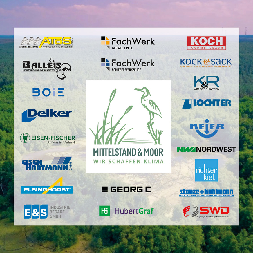 Diese beteiligten Fachhandelspartner von NORDWEST spendeten für die Initiative „Mittelstand & Moor“.