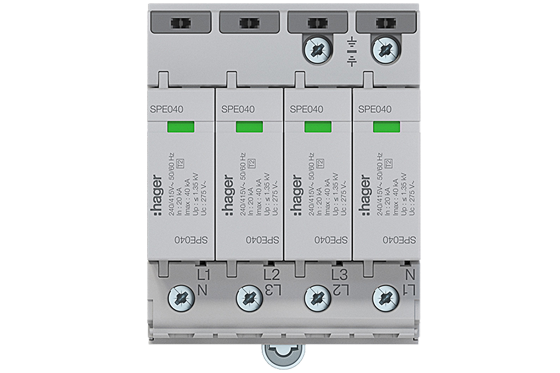 Hager: Überspannungsschutz Typ&nbsp;2.