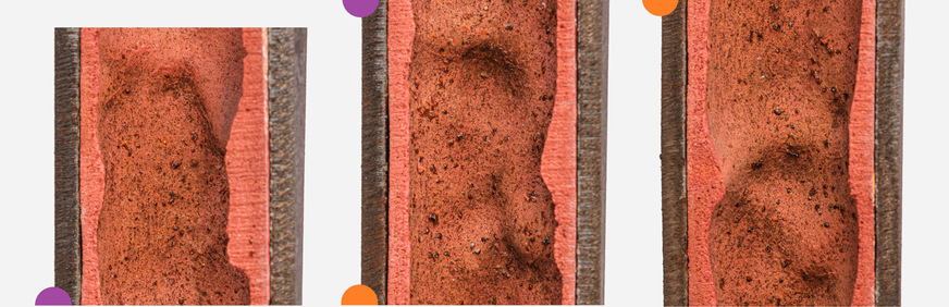 Bild 3 Trinkwasserrohrleitung mit Beschichtung im Rohrinneren.