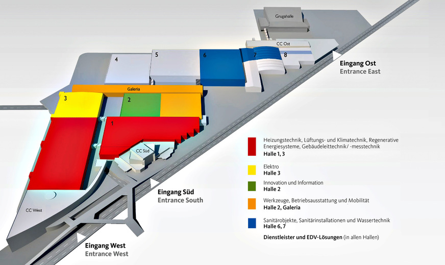 Bild 5 Geländeplan SHK+E Essen 2026.