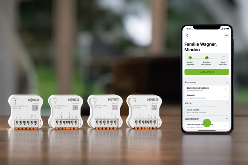 Wago Home Automation besteht aus acht VDE-zertifizierten Funkmodulen.