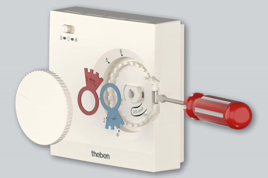 Theben: Begrenzung der Soll-Temperatur beim Raumthermostat Ramses 700 S.