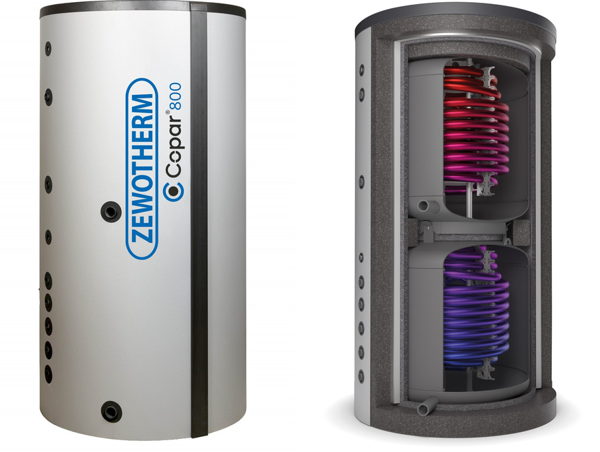 Zewotherm: Kombispeicher Copar für Wärmepumpen bis 22 kW.
