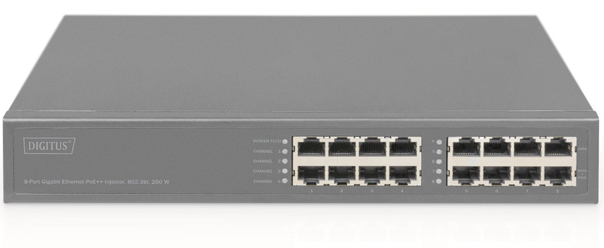 Bild 3 2424-Port-Gigabit-PoE+-Switch zur zentralen Versorgung von Netzwerkinstallationen mit Strom und Daten.