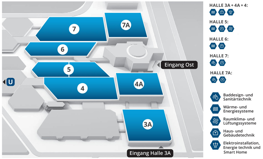 Bild 3 Geländeplan der IFH/Intherm 2026.