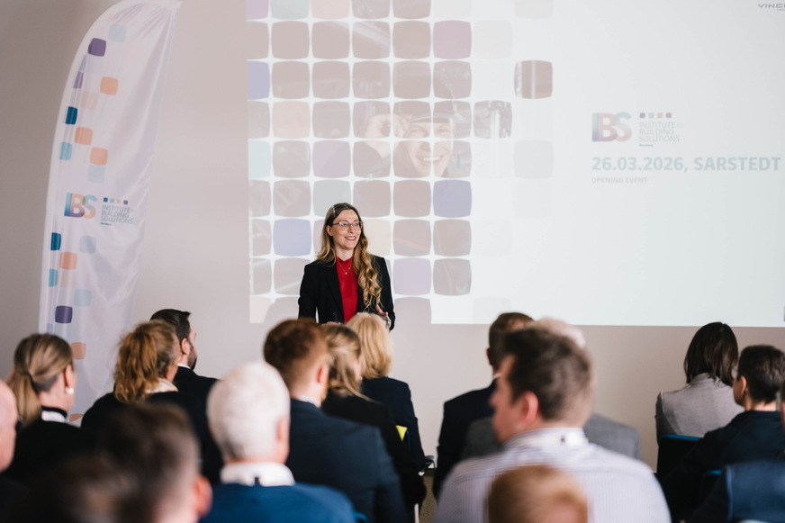 Isabell Fröhlich, Leiterin des Instituts, bei der offiziellen Eröffnung.
