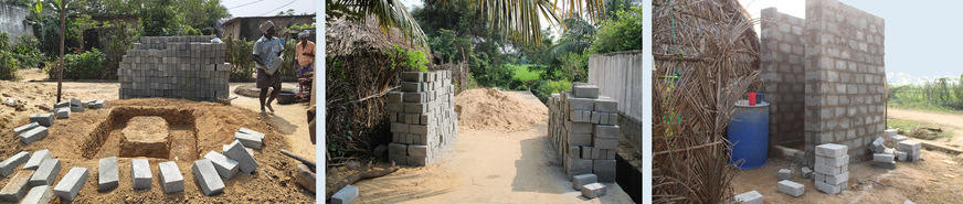 Kantepalli, Indien: Bau von 40 Haushalts-Toiletten mit angeschlossenen Badezimmern für 40 Familien.