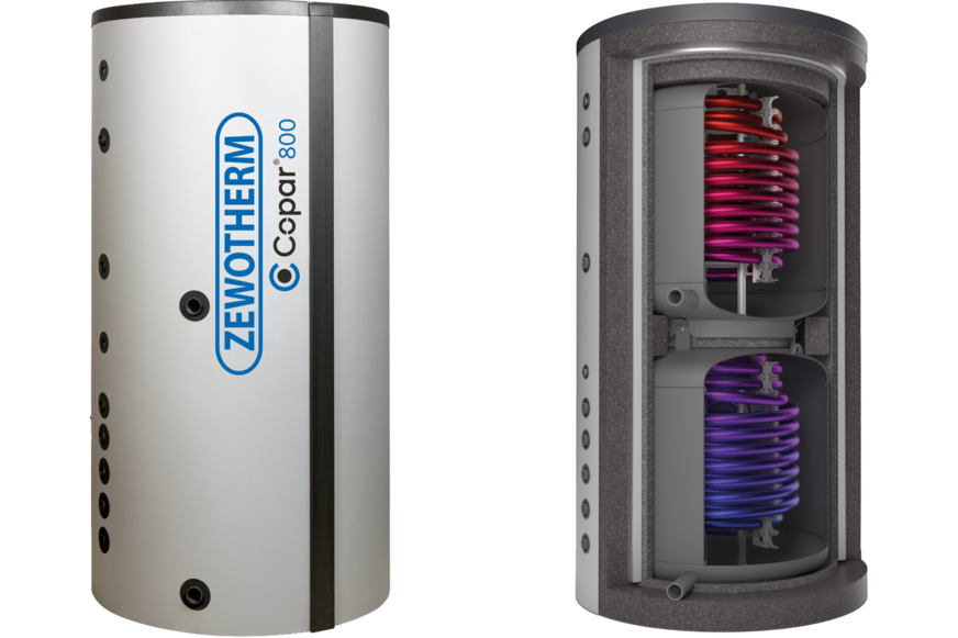 Zewotherm: Kombispeicher Copar für Wärmepumpen bis 22 kW.